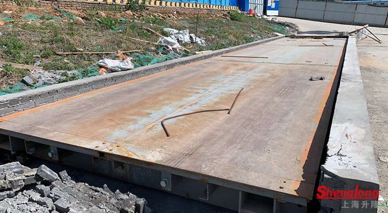 鎮江京口區7成新120噸2手地磅(秤體完好